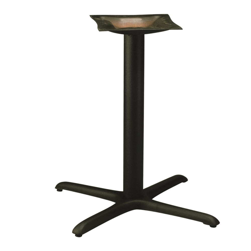 GuestSupply US | MTS Cross Series Table Base, 22x22, Black Wrinkle